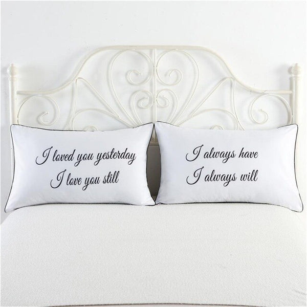 Lovely Wedding Pillowcases
